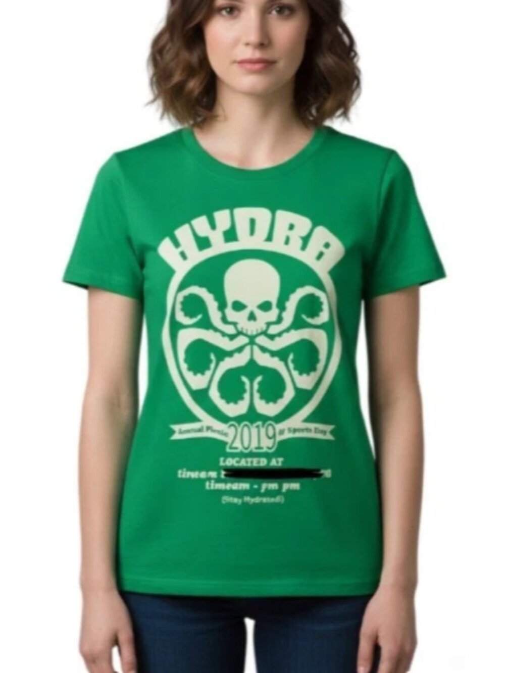 Marvel Loot Crate Medium Green Hydra Annual Picnic Sports Day 2019 T-Shirt NEW